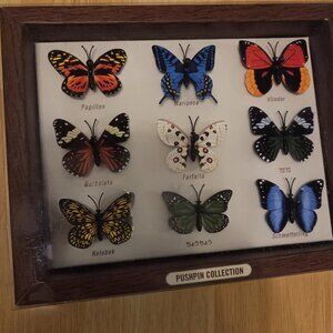 Monkey Business NEW Butterfly Collection Pushpins Memo Board Cork Board Home or
